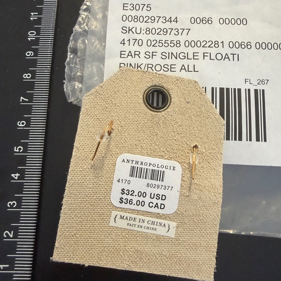 Anthropologie Pink/Rose Earrings - Picture 3 of 3